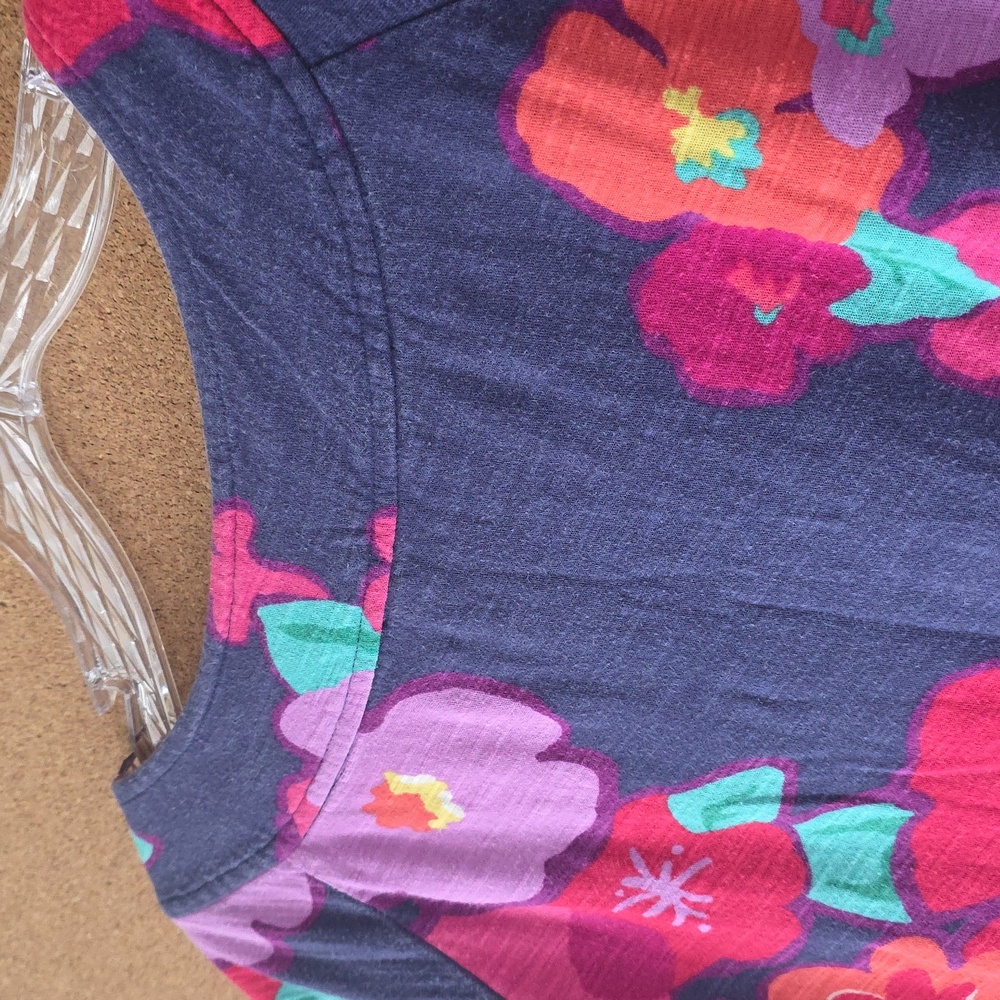 Lilly Pulitzer Cotton XL Floral Sleeveless Spring V‑Neck Fit & Flare Dress - Picture 10 of 11